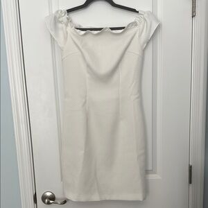 Elegant White Off-Shoulder Dress